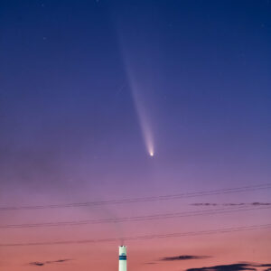 紫金山・アトラス彗星【一点もの】A3額縁付き